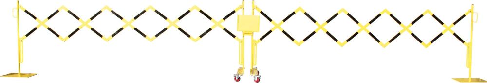 Produktbild Dancop Scherengitter 4000 mm gelb schwarz Set mit 2 Stück