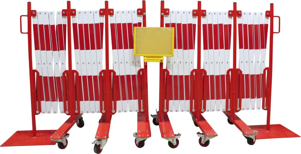 Produktbild Dancop Scherengitter 16000 mm rot weiß Set mit 2 Stück