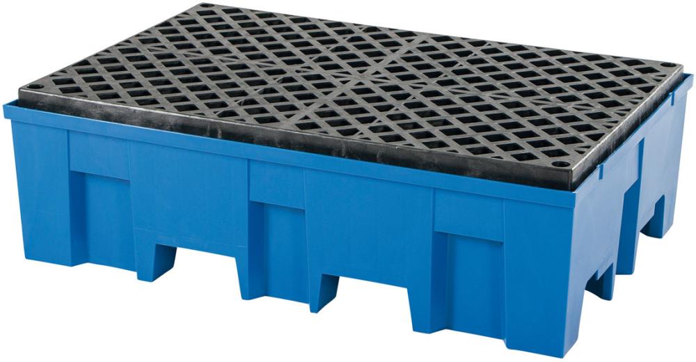 Produktbild Asecos Auffangwanne PE 2-Fass m. PE-Rost 865x1245