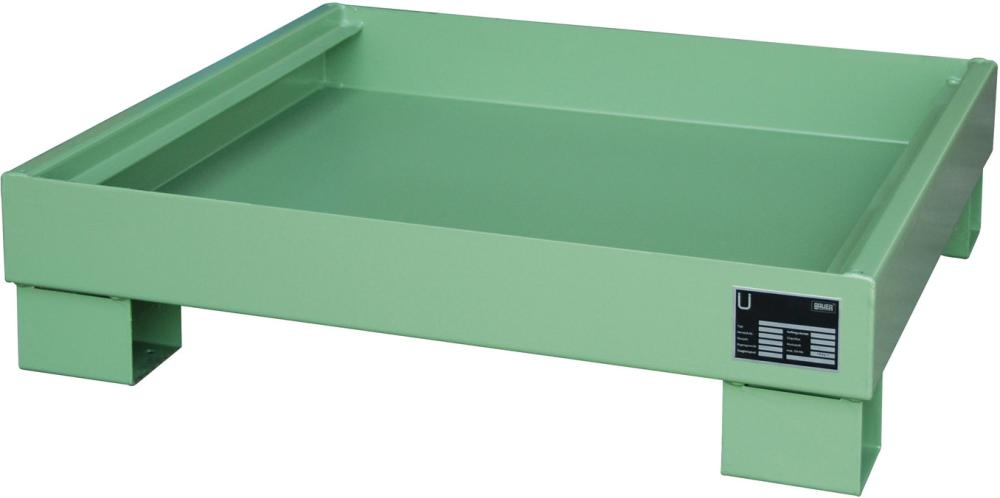 Produktbild Bauer Auffangwanne ohne Gitterrost 900x800x220 lackiert RAL 2000 bild 3
