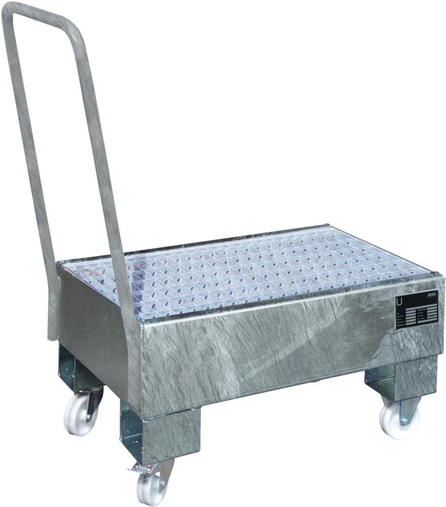 Produktbild Bauer Auffangwanne fahrbar 800x500x415 mm verzinkt