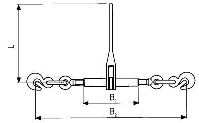 Produktbild Yale Ratschlastspanner 2xHaken63KN Zurrkraft rot bild 2