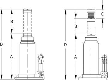 Produktbild Compac Wagenheber hydr. 61,5 kg Druck 50 t bild 2