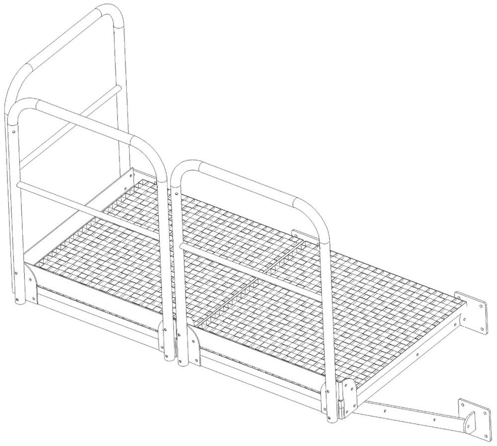 Produktbild ZARGES Grundpodest 800x860 mm
