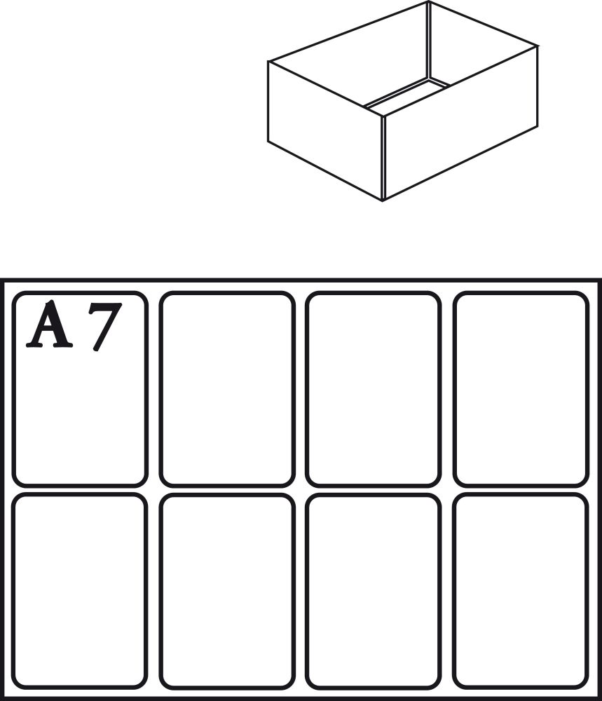 Produktbild Raaco Facheinsatz f.Mod.C Typ A7-1 klar 4 Stk.