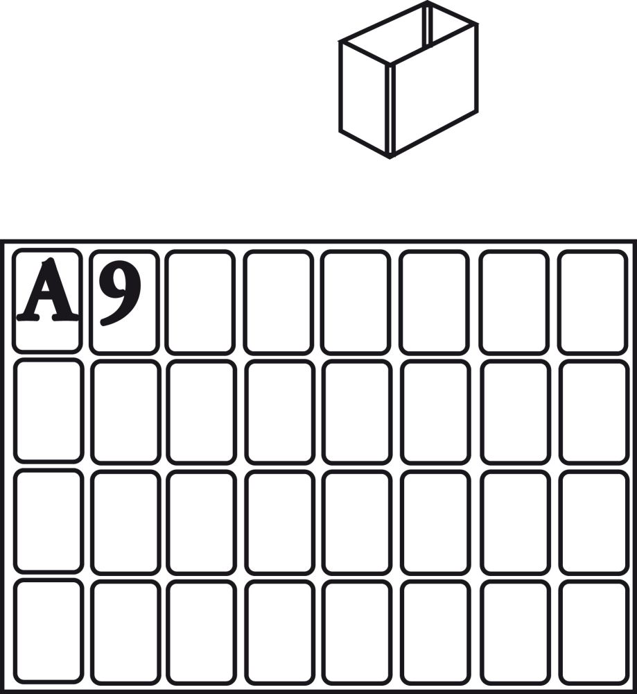 Produktbild Raaco Facheinsatz Typ A 9 klar 16 Stk.