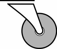 Produktbild Lenkrolle 400kg 200mm bild 2