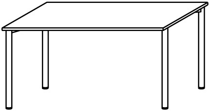 Produktbild Geramöbel Konferenztisch grau 1200x800x720mm bild 1