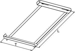 Produktbild Meta Winkelauflage verzinkt 1100 mm Rahmentiefe bild 2