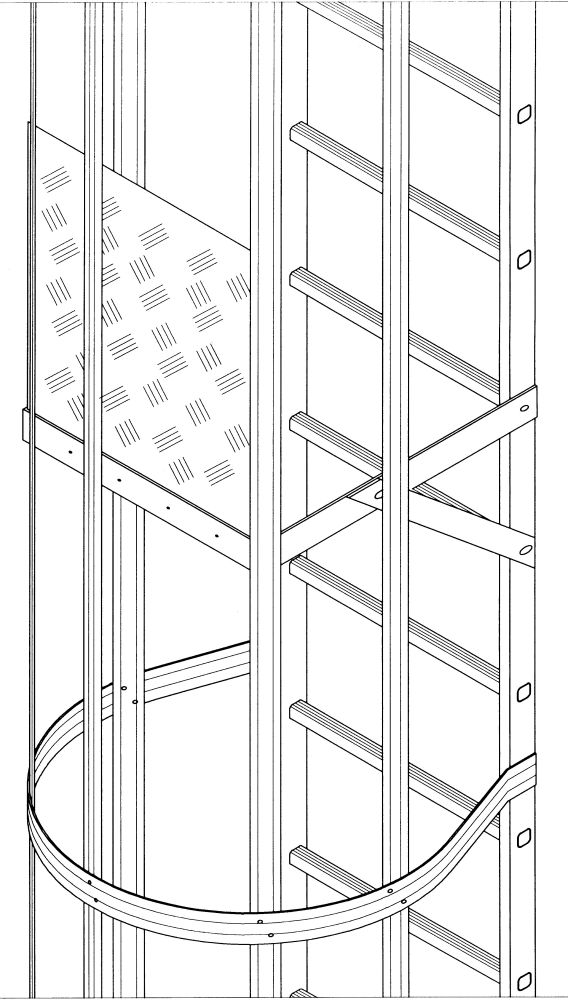 Produktbild ZARGES Zwischenplattform 520 x 550 mm Stahl