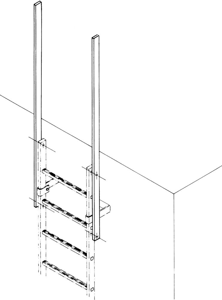 Produktbild ZARGES Ausstiegsholm Stahl verzinkt