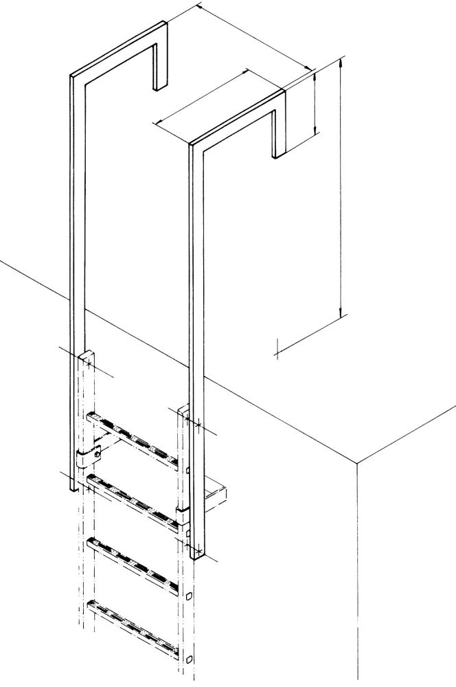 Produktbild ZARGES Ausstiegsholm abgewinkelt verz.