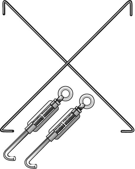 Produktbild SCHULTE Kreuzstrebe für 750/1000 mm