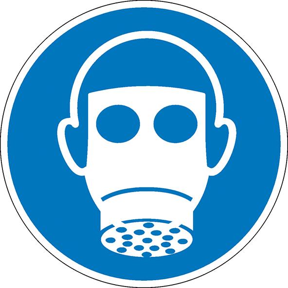 Produktbild Gebotsschild Fol Atemschutz D200mm
