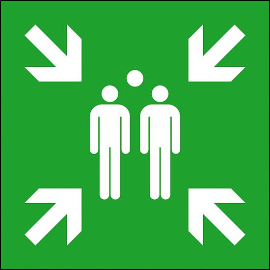 Produktbild Safety Marking Sicherheitsschild Alu Sammelstelle 400x400