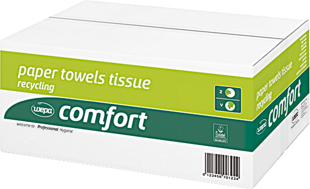 Produktbild Handtuchpapier SOFT 25x23cm3200 Bl. Z-Falz (V-Falz)