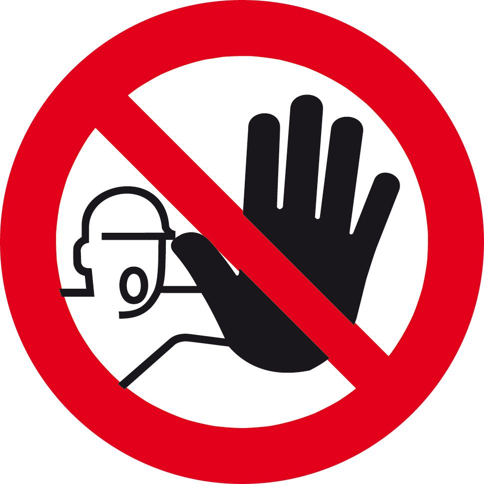 Produktbild Verbotsschild 200 mm Fol, Zutr. f. Unbef.