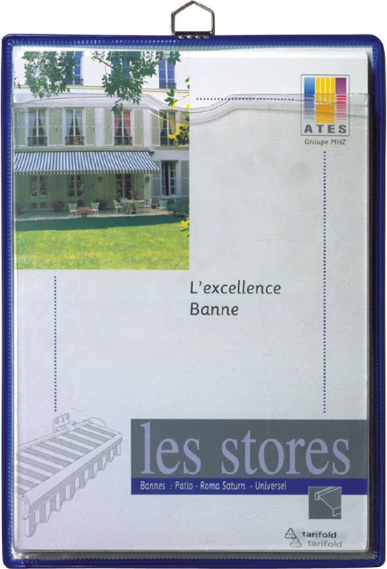 Produktbild Prospekttasche mit 1 Öse A4 hoch blau VE5 St.