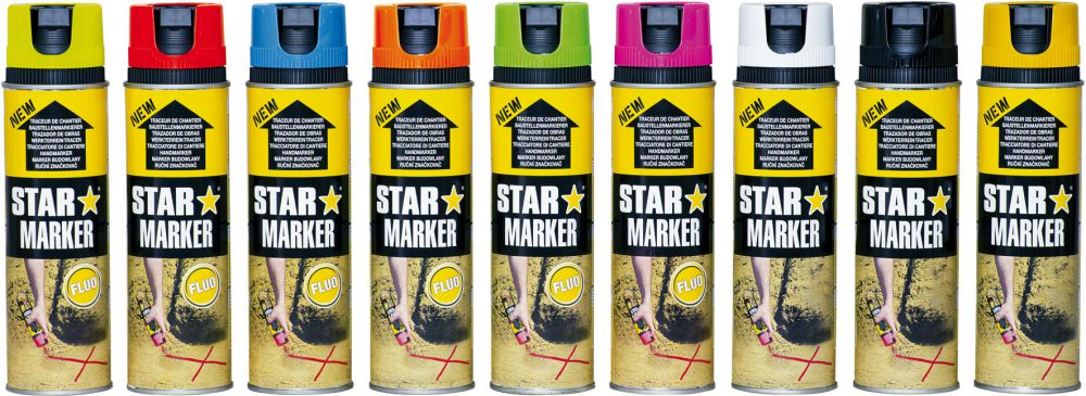Produktbild Baustellenmarkierspray Star Marker 500ml schwarz bild 2