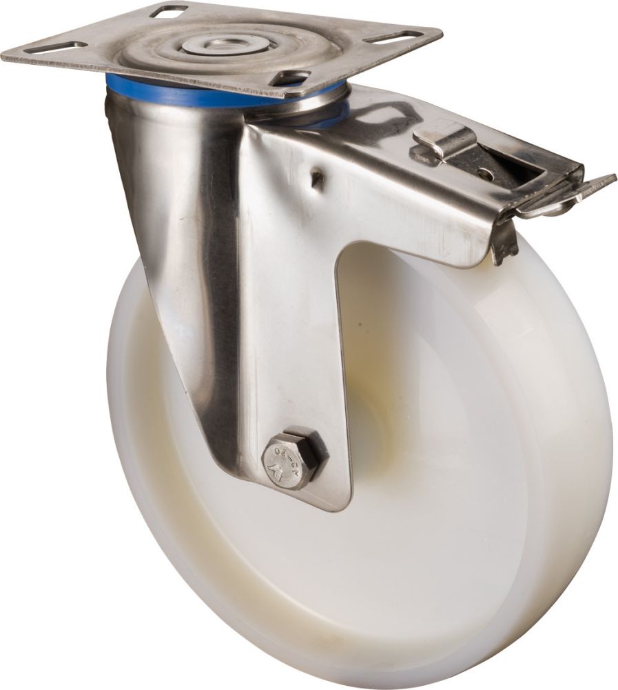 Produktbild Lenkrolle M. Fst. Edelst.Rad-d 80mm 100KG Tragf. bild 1