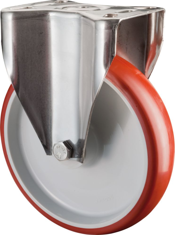 Produktbild BS Rollen Bockr. Polyure./EdelstahlRad-d 150 mm 180Kg Tragf.