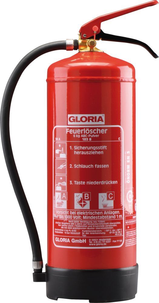 Produktbild Gloria Dauerdruckpulverlöscher Feuerlöscher PD 12 GA
