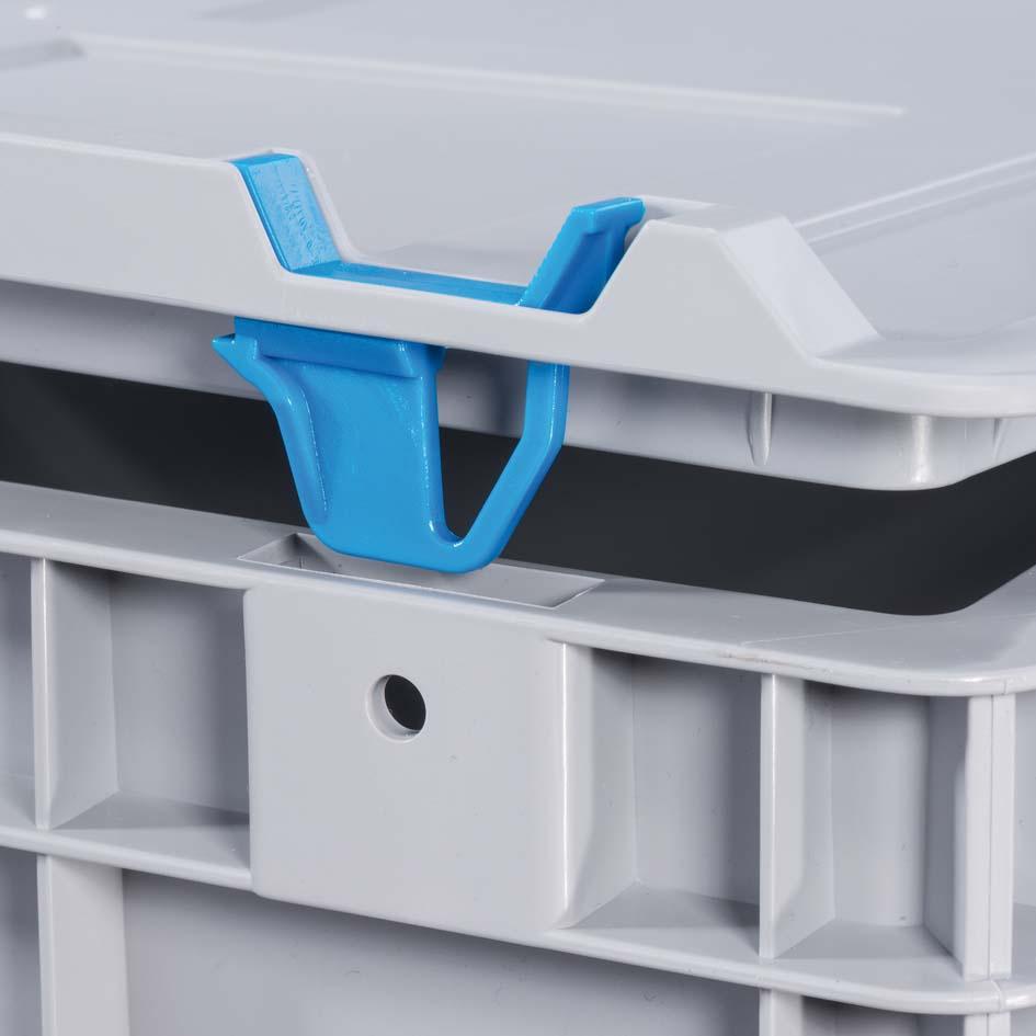 Produktbild Allit EuroBox 412,400x300x120mmGriffe geschl.,grau/rot bild 4