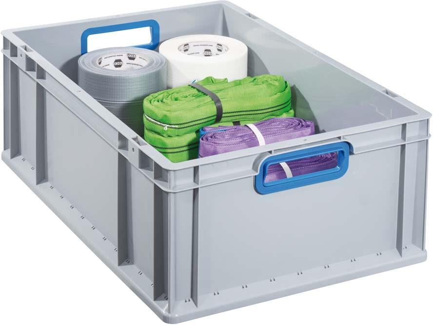 Produktbild Allit EuroBox 422, 400x300x220mmGriffe offen, grau/blau