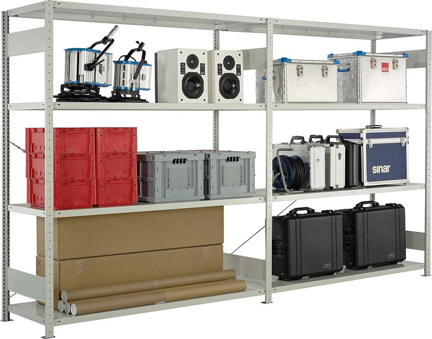 Produktbild Meta Steckregal-AF XXL H2000mmm.4Böd.,1700x600mm