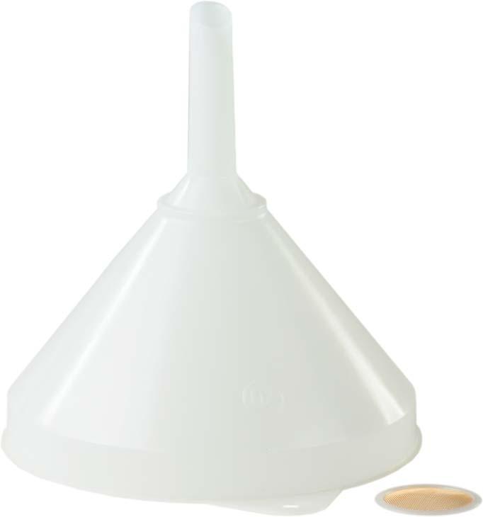 Produktbild Hünersdorff Trichter HD-PE mit Sieb 208mm natur