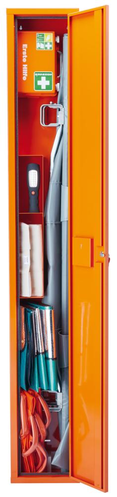 Produktbild Söhngen Stehschrank Safe gefüllt mit Erste Hilfe Trage