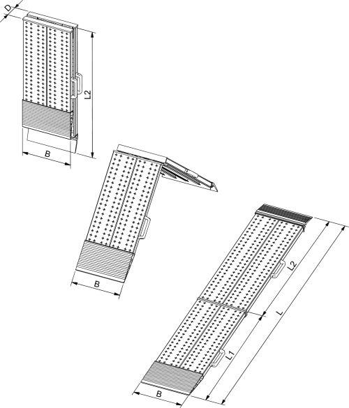 Produktbild Altec Verladeschiene Alu 200Kp L3000xB400mm o.Rand bild 2