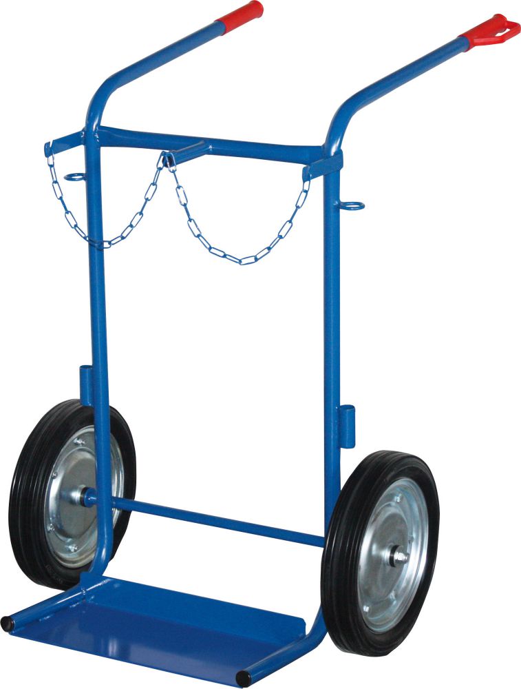 Produktbild Variofit Stahlflaschenkarre 200 kg2x40-50 l Gummiräder