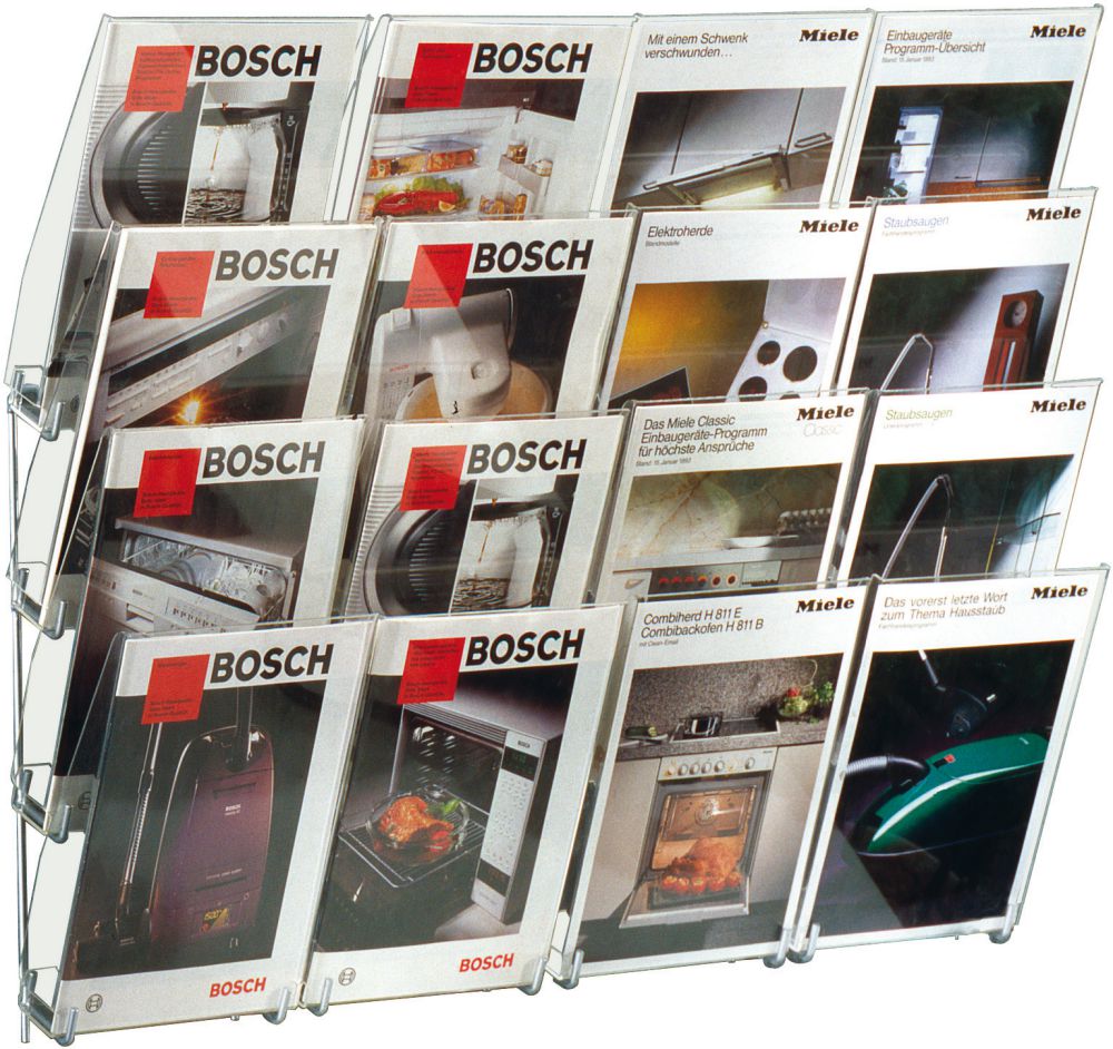 Produktbild Kerkmann Prospekt Wandmagazin 460x190x800 mm 2x4 A4