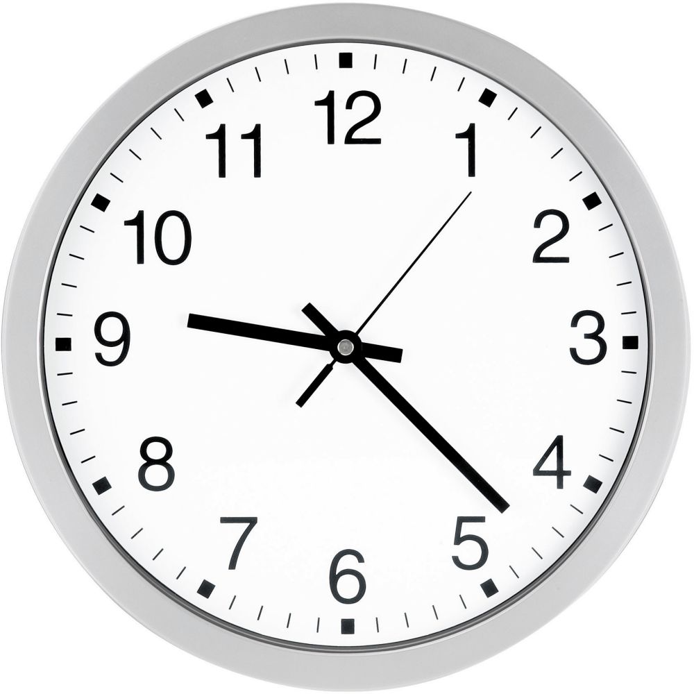 Produktbild Bürk Mobatime Funk Wanduhr D300 elegantZiffernblatt we, Zahlen