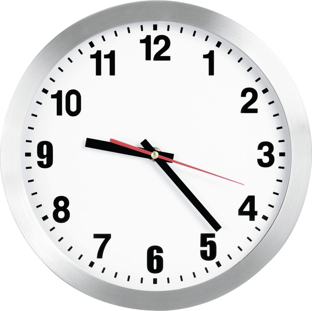 Produktbild Bürk Mobatime Quarz Wanduhr D300 klass.Ziffernblatt we, Zahlen