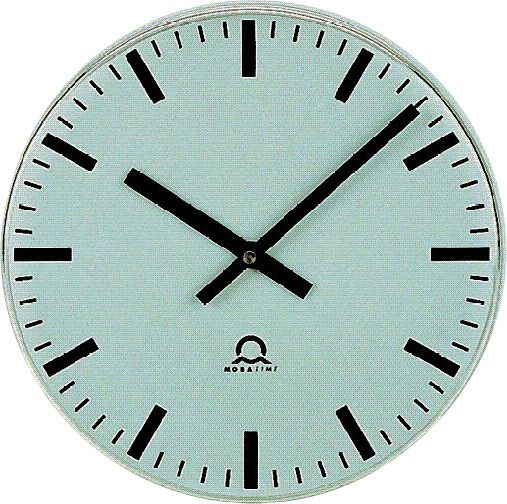 Produktbild Bürk Mobatime Quarz Wanduhr D 300 mm Schmalstrich