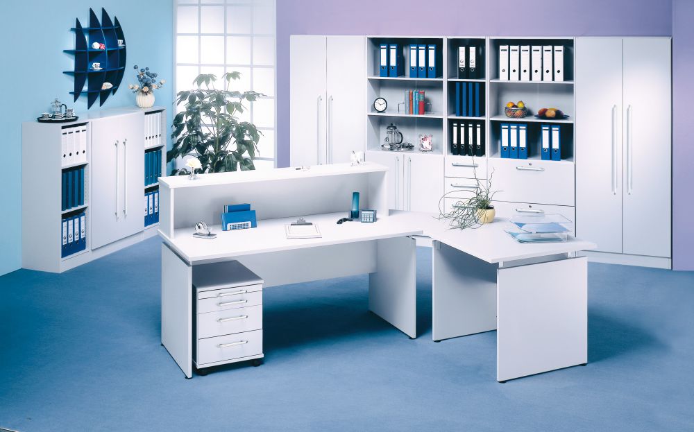 Produktbild Hammerbacher Thekenaufsatz Buche 90 Grad