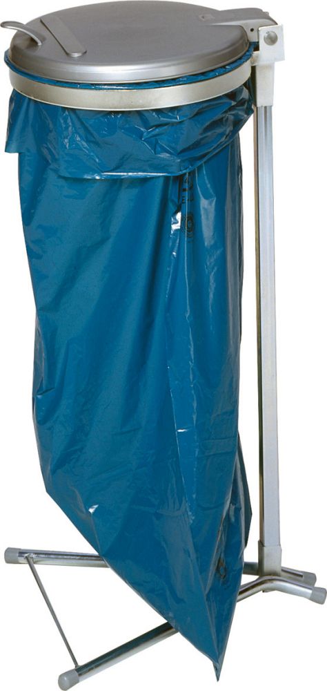 Produktbild Var Abfallsammler Mülleimer verz. 4 Füsse H 980 mm Metalldeckel