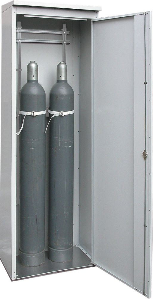 Produktbild Lacont TRG-Schrank 1Tür rechts grau, f.2Fl.a.50l