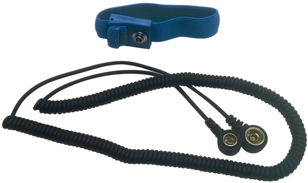 Produktbild Treston Edelstahl-Armband (ESD) mit Spiralkabel