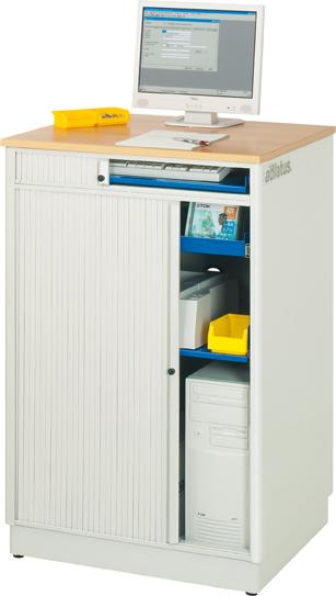 Produktbild RAU PC-Steharbeitsplatz stationär grau/blau bild 2