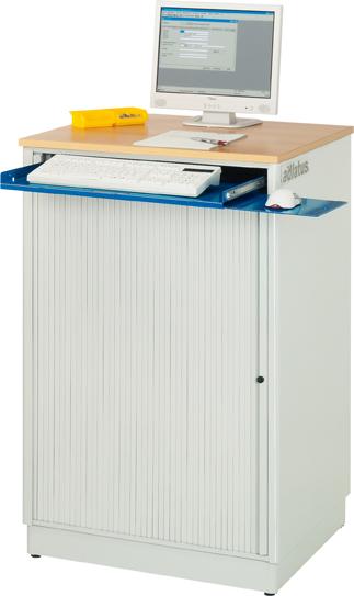 Produktbild RAU PC-Steharbeitsplatz stationär grau/blau bild 3