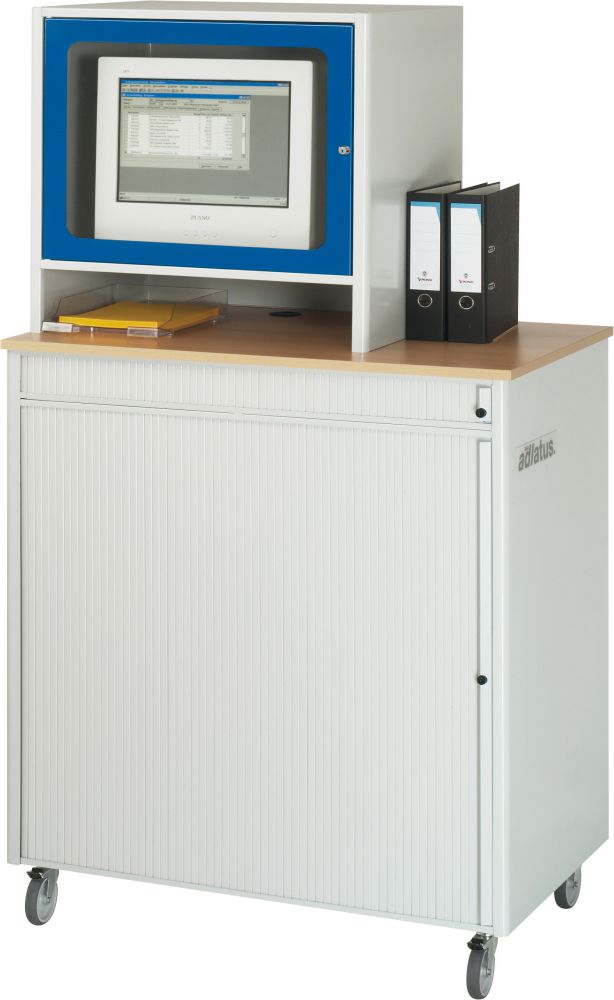 Produktbild RAU PC-Arbeitspl. Univ.4 fahrb. grau/blau