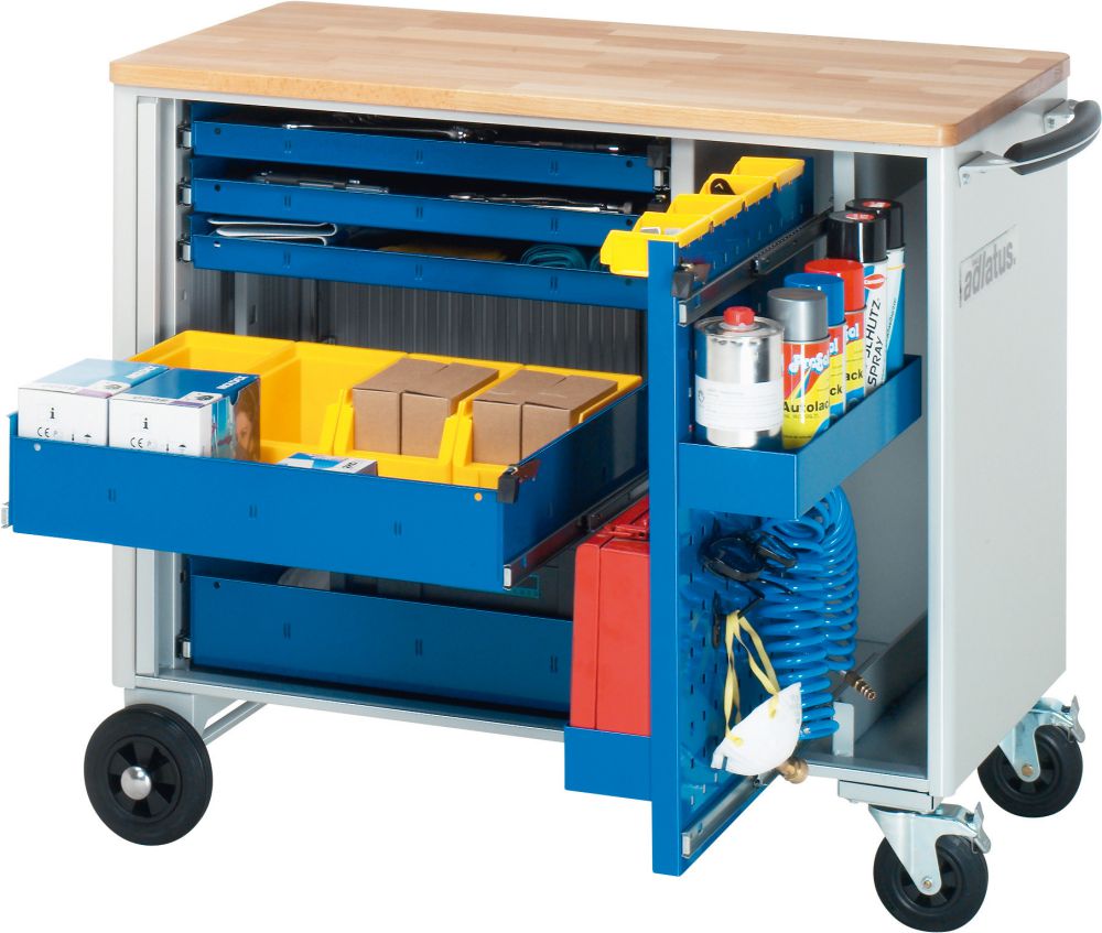 Produktbild RAU Werkstattwagen B1000 BP 5SL 1LW grau/blau