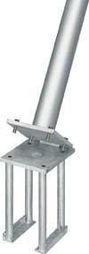 Produktbild Mannus Fahnenmast Tornado A 10 m, Kippgelenk KI bild 7