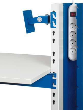 Produktbild RAU EDV-Säule 3,stat. 650x650x1750, gr/bl bild 3