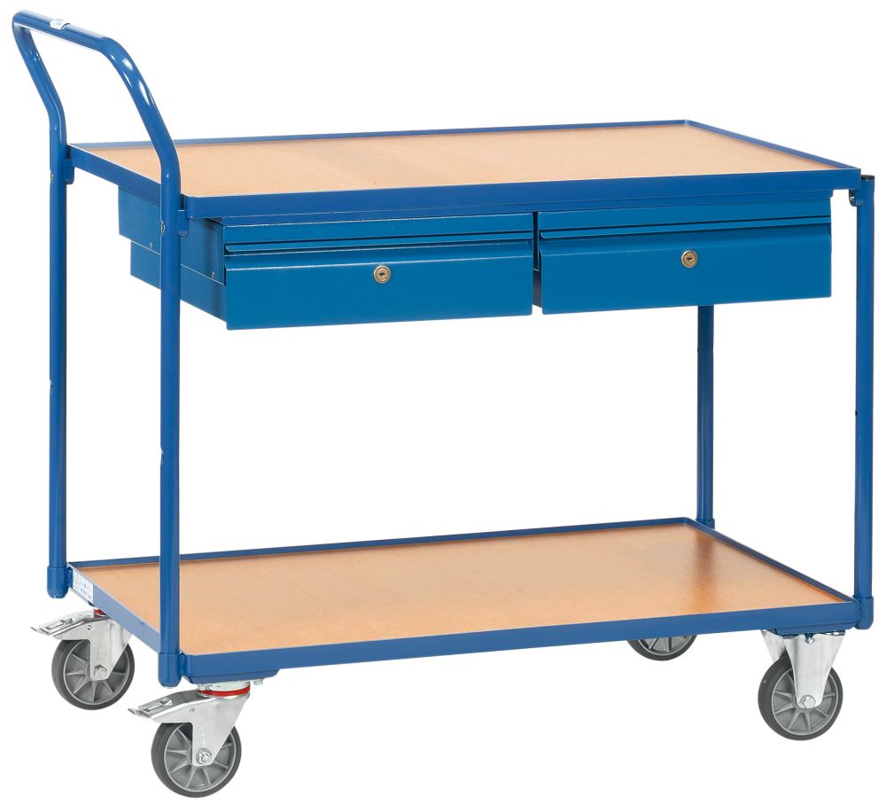 Produktbild FETRA Tischwagen Transportwagen 2622 250kg 2 Böden 1000x600mm