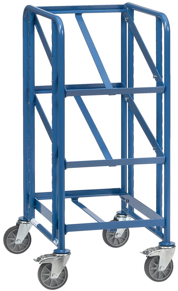 Produktbild FETRA Eurokasten Wagen 2380 200kg 3Eb. 610x410mm Holz bild 1