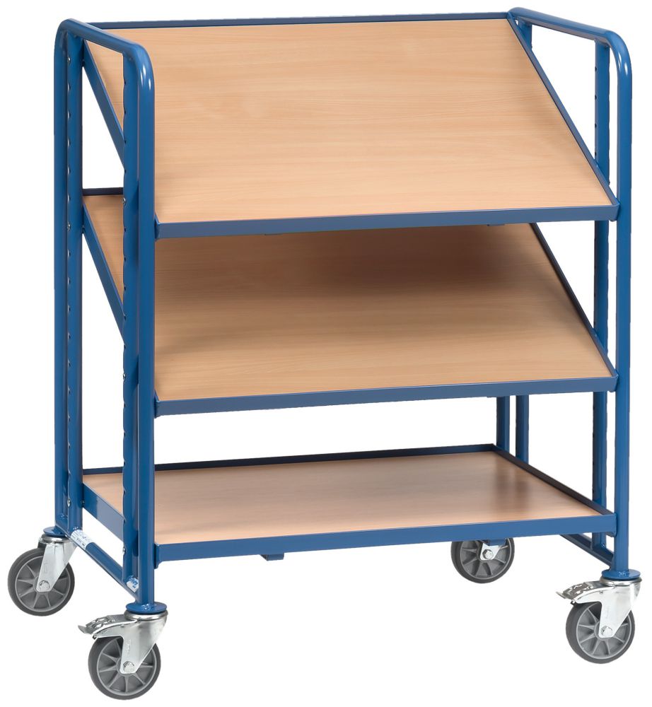 Produktbild FETRA Eurokasten Wagen 2391 200kg 3Eb. 825x610mm Holz bild 1